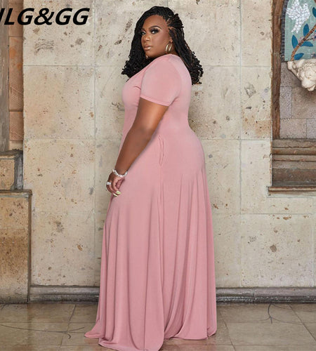 A-Line Long Plus Size Dress